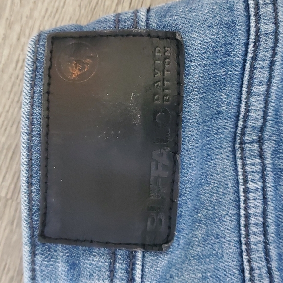 Buffalo Mens Jackson X Blue Jeans 34x30 Straight Stretch Fit Denim Zip Fly Pants - Picture 9 of 9